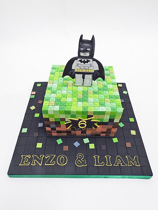 Minecraft Lego Batman Mash Up Cake By The Chain Lane Cakesdecor