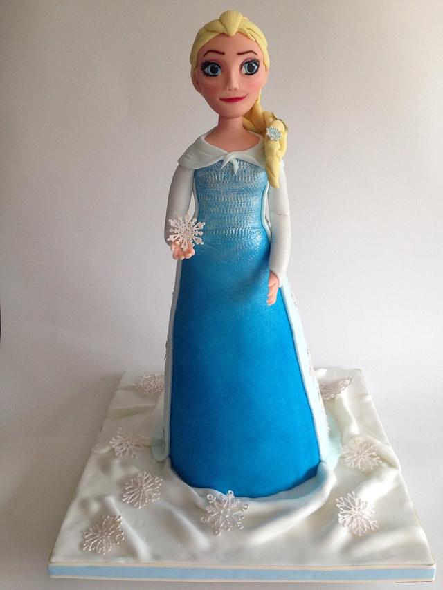 Elsa cake - Decorated Cake by The Chocolate Bakehouse - CakesDecor