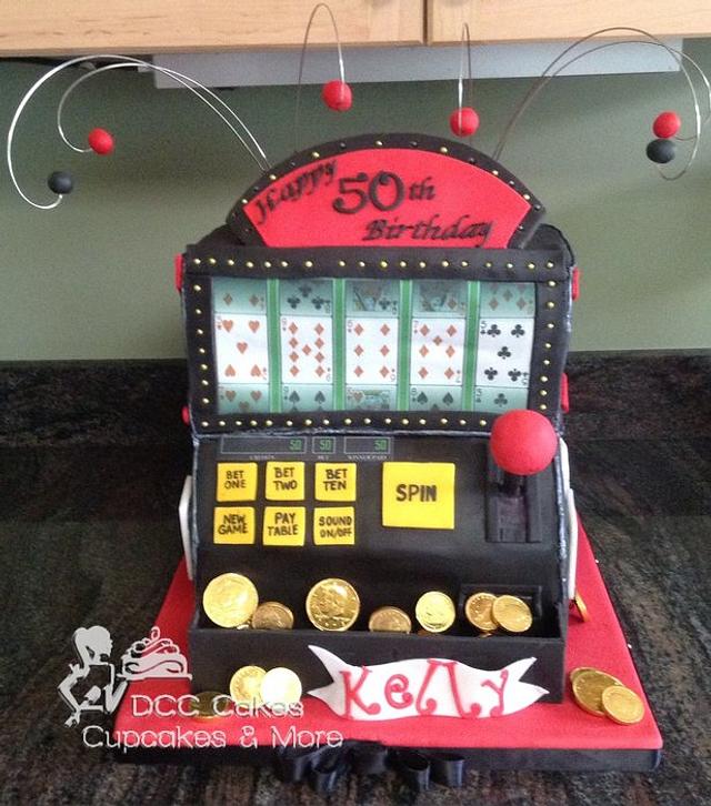 Slot machine cake decorations