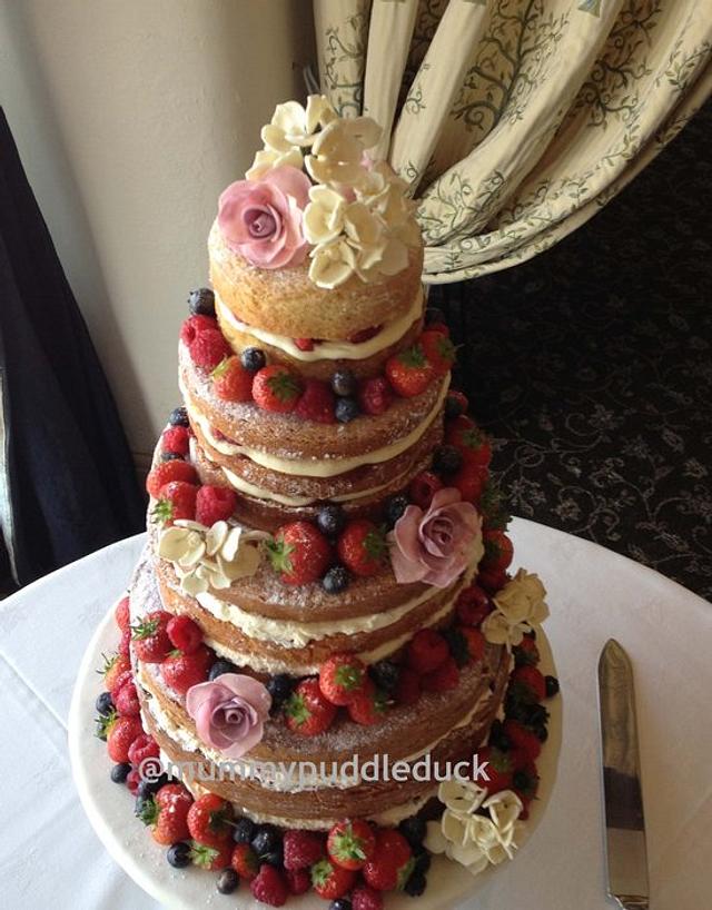 Naked Wedding Cake Cake By Mummypuddleduck Cakesdecor My Xxx Hot Girl 