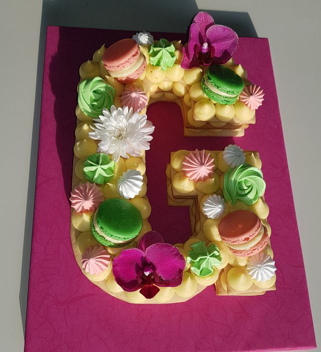 Alphabet cake letter G Cake by Tirki CakesDecor