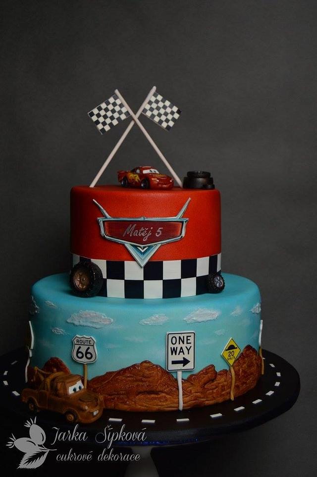 Cars Cake - Decorated Cake by JarkaSipkova - CakesDecor