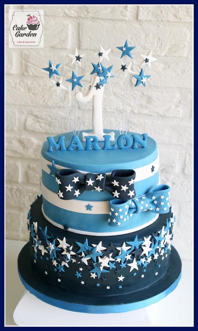 Stars cake - Decorated Cake by Cake Garden - CakesDecor