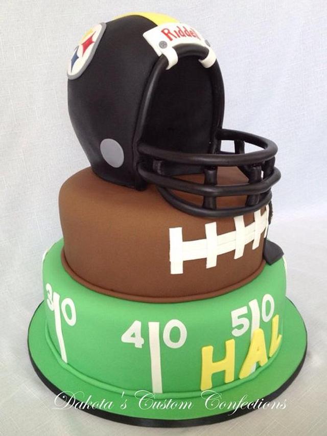 Steelers Football Cake