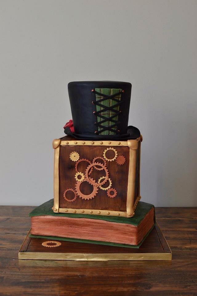 Steampunk 40th Birthday Cake