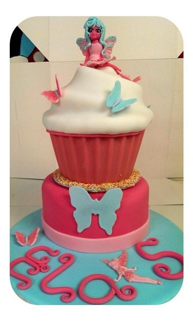 Giant cupcake tier Decorated Cake by Sue CakesDecor