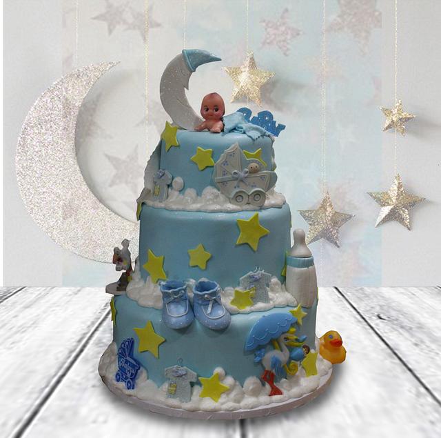 Baby Moon - Decorated Cake by MsTreatz - CakesDecor