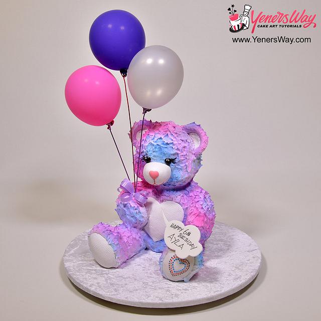 Colourful 3D Teddy Bear Cake
