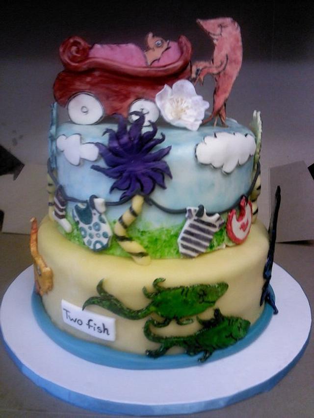 Dr. Seuss Baby Shower Cake