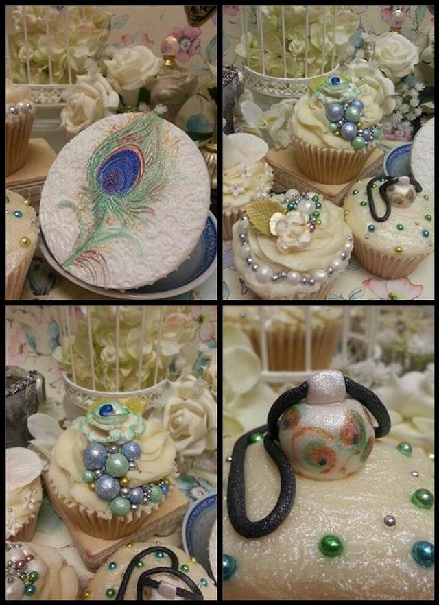 Peacock Themed Cupcakes Decorated Cake By Maria Cakesdecor