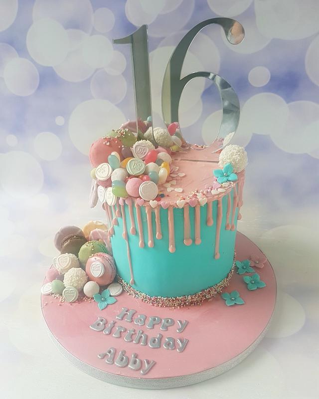 Sweet sixteen sweet overload cake - cake by Jenny Dowd - CakesDecor