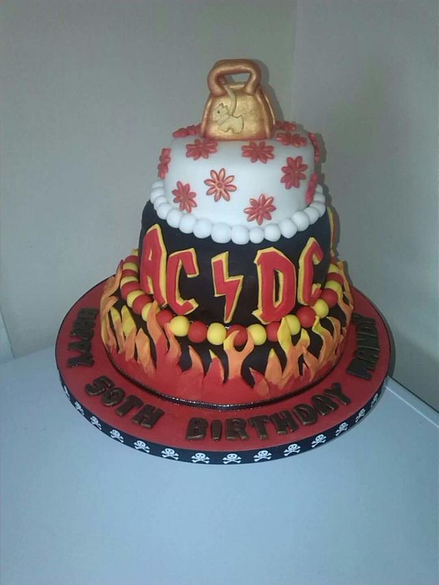 Ac/dc cake - Decorated Cake by Joannes cakes and bakes - CakesDecor