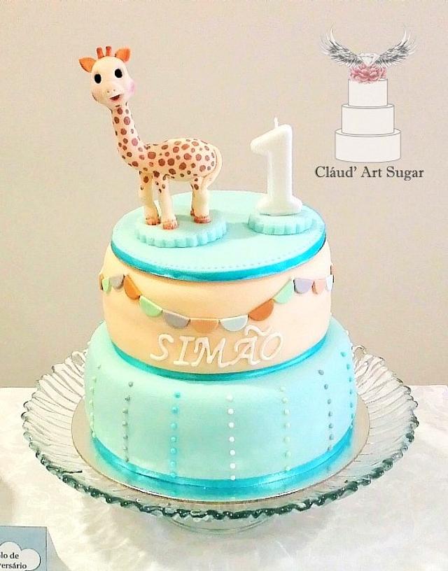 Shophie La Giraffe - Decorated Cake By Cláud' Art Sugar - Cakesdecor