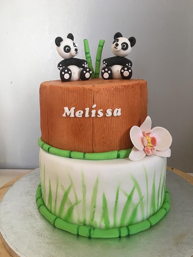 Cute Pandas - Decorated Cake by Rianne - CakesDecor