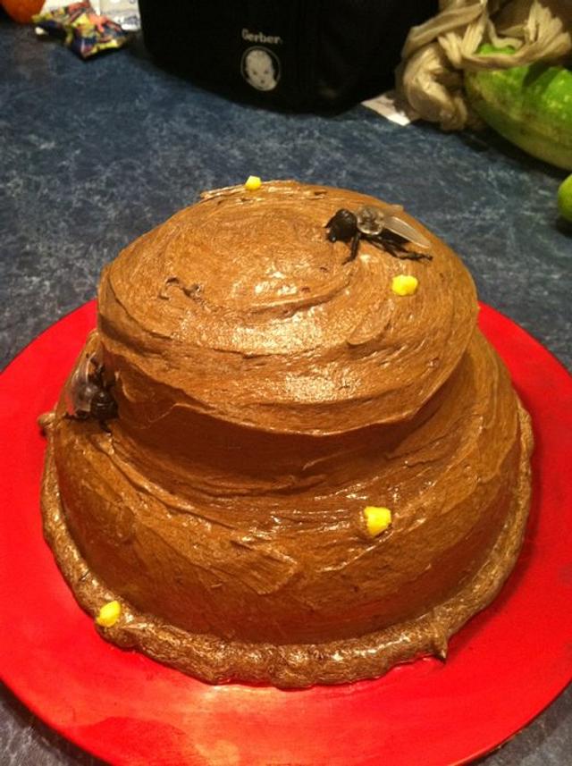 Poop birthday cake 
