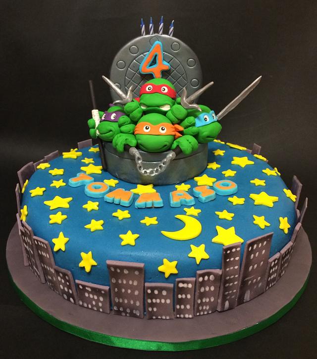 Ninja Turtles Birthday Cake - Decorated Cake by Davide - CakesDecor