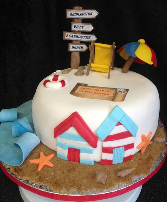 Beach cake - Decorated Cake by Kirstie's cakes - CakesDecor