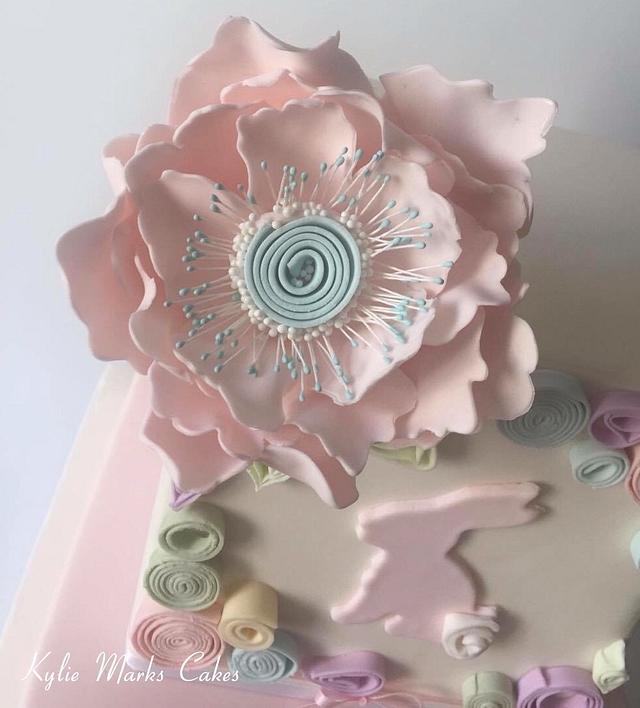 Quilled Easter cake