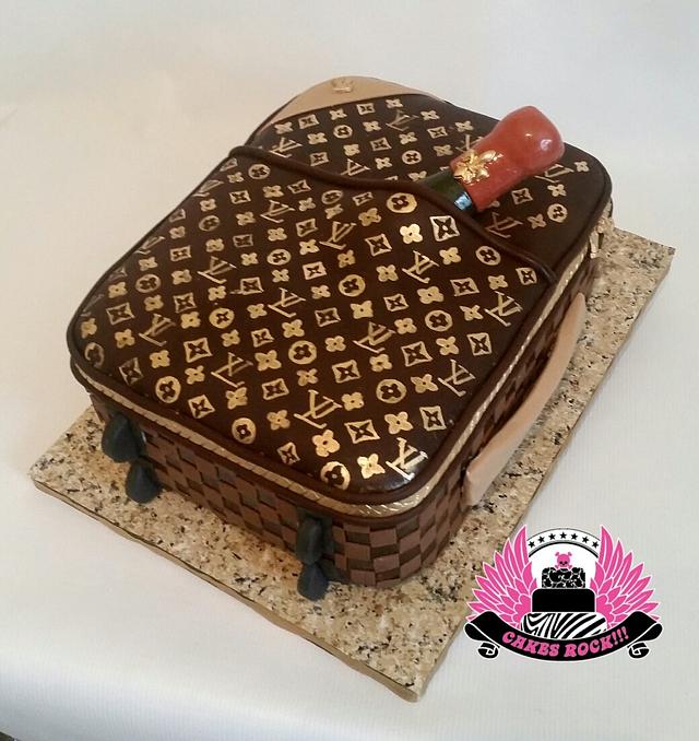 Louis Vuitton Suitcase Cake Tutorial! Gotta love a good START TO FINISH cake  vid! 🤩 