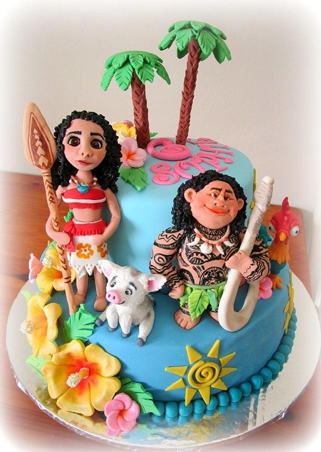 Moana Cake - Decorated Cake by gailb - CakesDecor