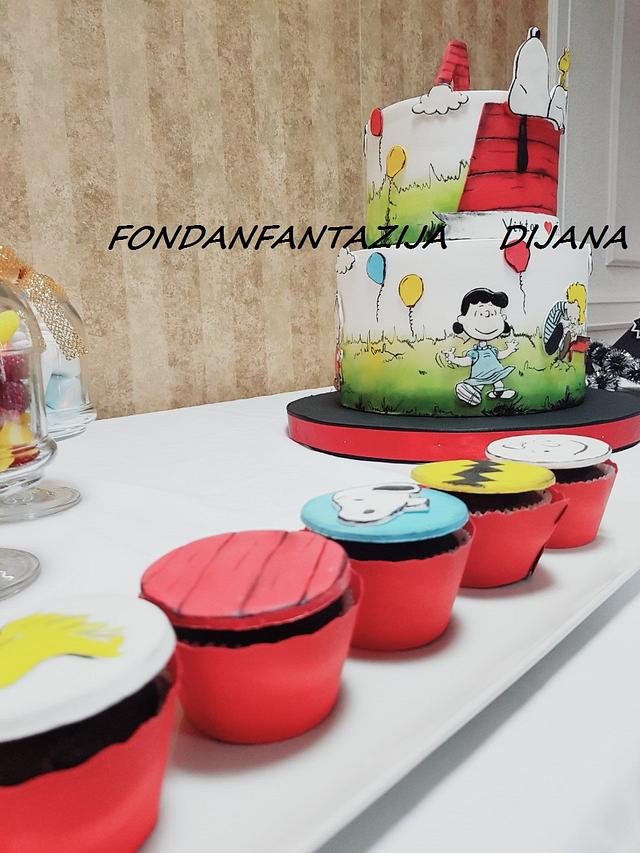 Charlie Brown themed cake