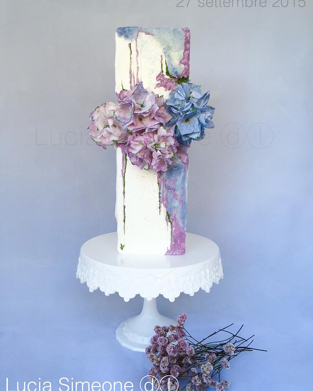 Ortensie - Decorated Cake by Lucia Simeone - CakesDecor