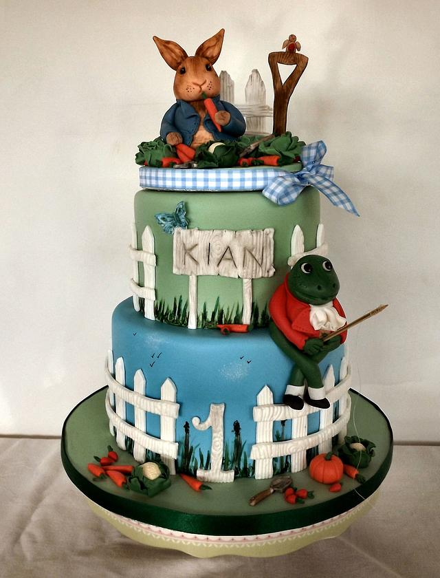 Peter Rabbit 1st Birthday Cake - Decorated Cake by - CakesDecor