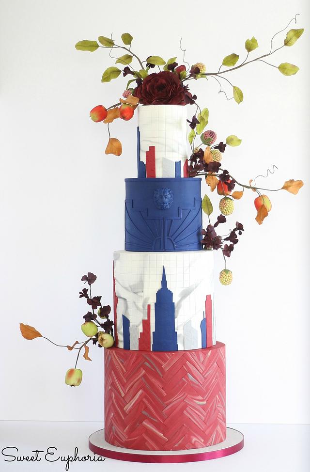 NY Cake show Wedding Entry Cake by Sweet Euphoria NY