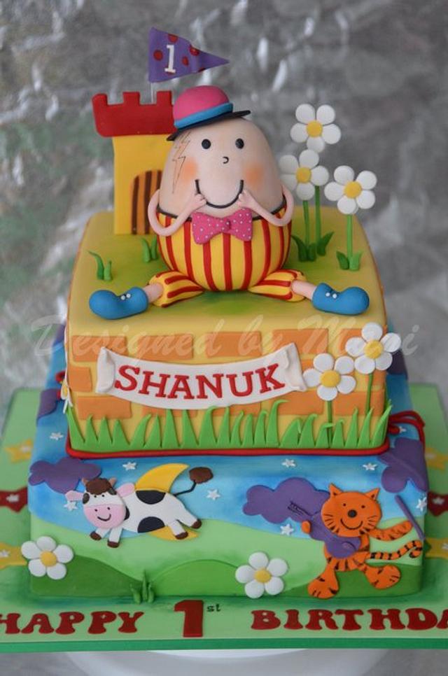 Humpty Dumpty Birthday Cake Cake By Designed By Mani Cakesdecor