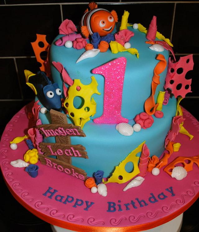 Finding Nemo 1st Birthday Cake Cake By Cakesdecor