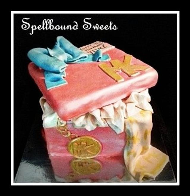 Michael Kors Gift Box Cake - Cake by Bethanny Jo - CakesDecor