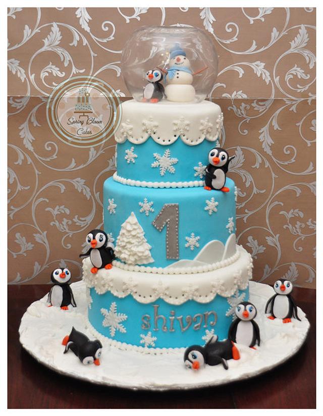 Winter wonderland cake - Decorated Cake by Spring Bloom - CakesDecor