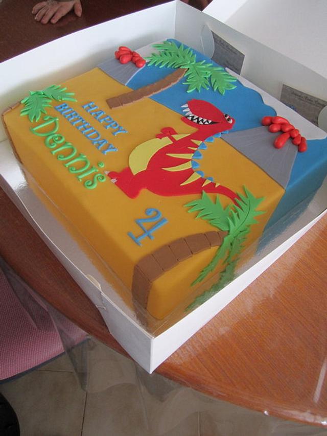 Dennis' Dinosaur cake