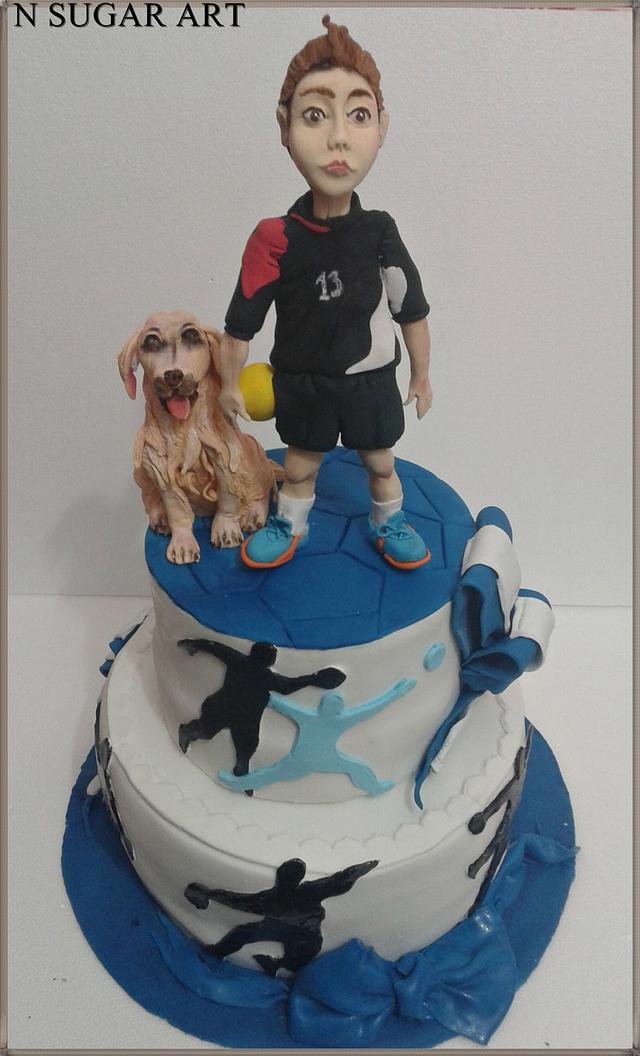 Handball Cake Cake By N Sugar Art Cakesdecor