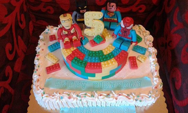 Lego Superheroes Cake - Lego torta - Lego superheroji torta by Balerina  Torte Jagodina