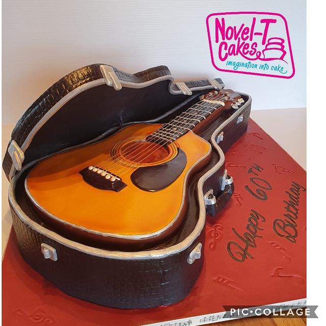 Carved Guitar Cake