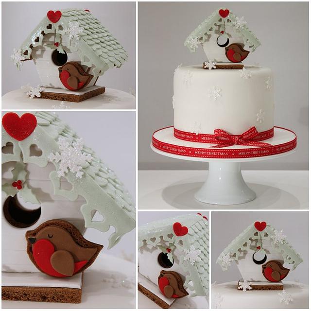 Beach Hut Gingerbread Christmas Cake Cake By Cakesdecor