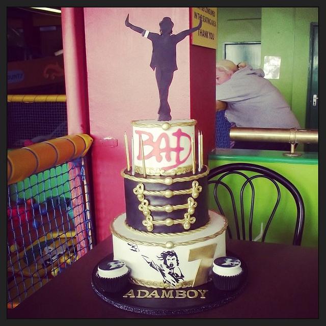 Adamboy's 3 tier Michael Jackson birthday cake - - CakesDecor