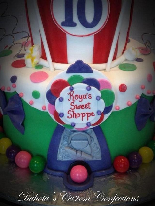 Candy Shoppe Birthday Cake - Cake by Dakota's Custom - CakesDecor