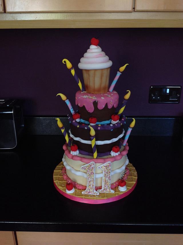 11th birthday cake 