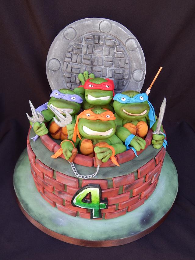 TMNT - Turtle Power! - Cake by Elizabeth Miles Cake - CakesDecor