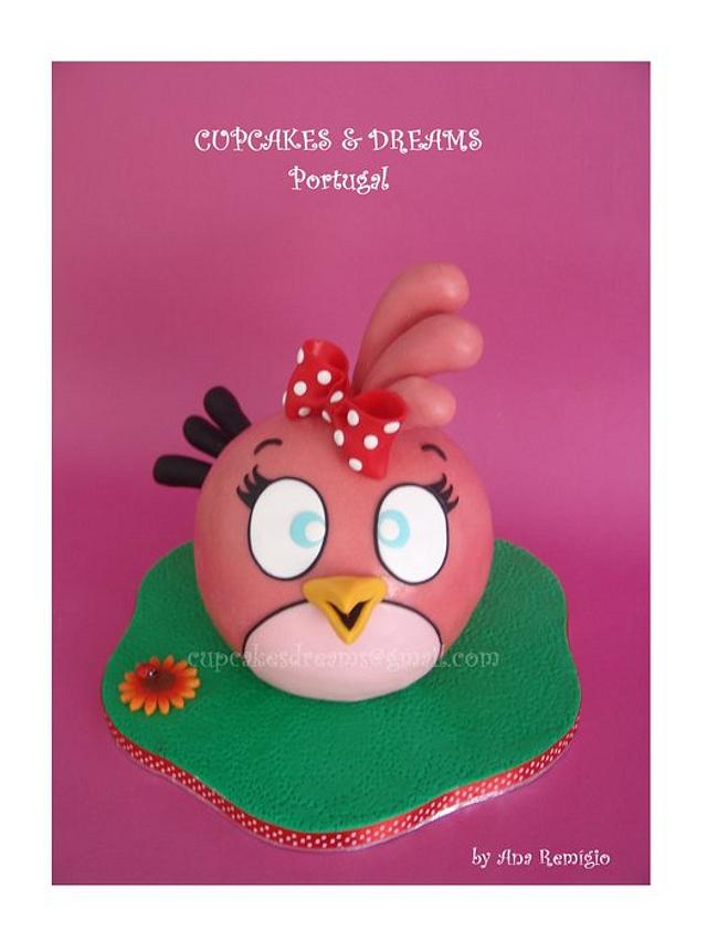 Girly Angry Birds Cake - CakeCentral.com