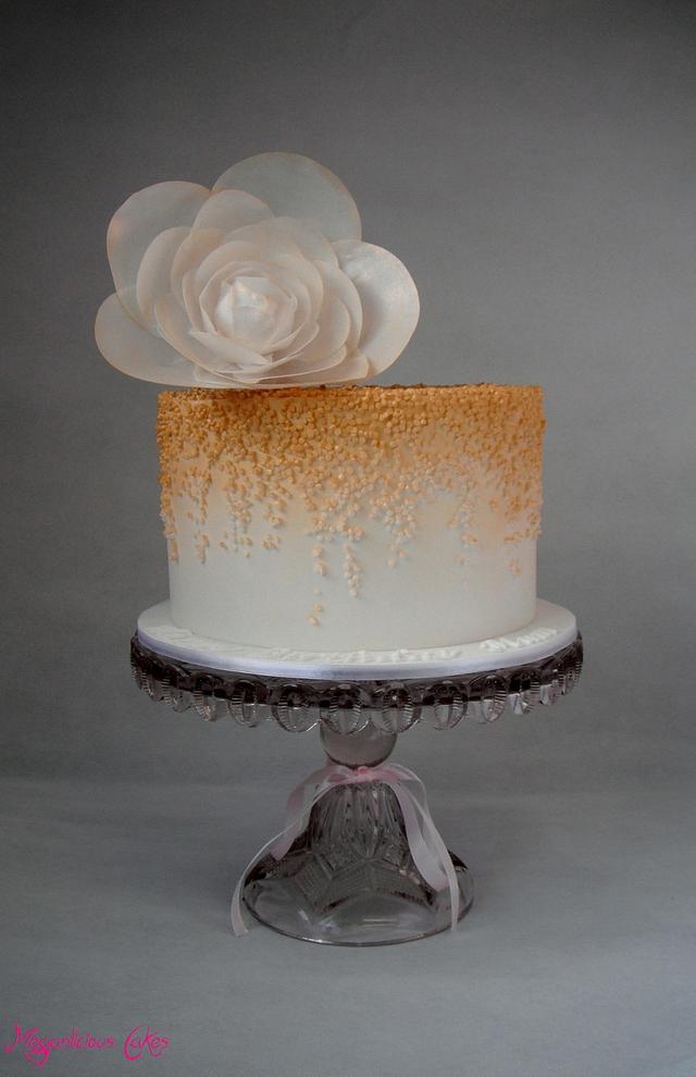 Simple Gold - Decorated Cake by Meganlicious Cakes - CakesDecor