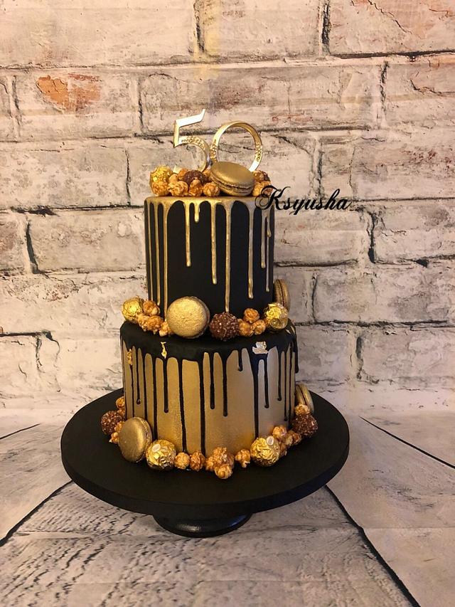 Black Gold Cake By Ksyusha Cakesdecor
