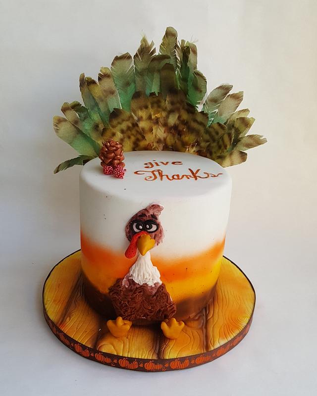 Happy Thanksgiving Decorated Cake by Garima rawat CakesDecor