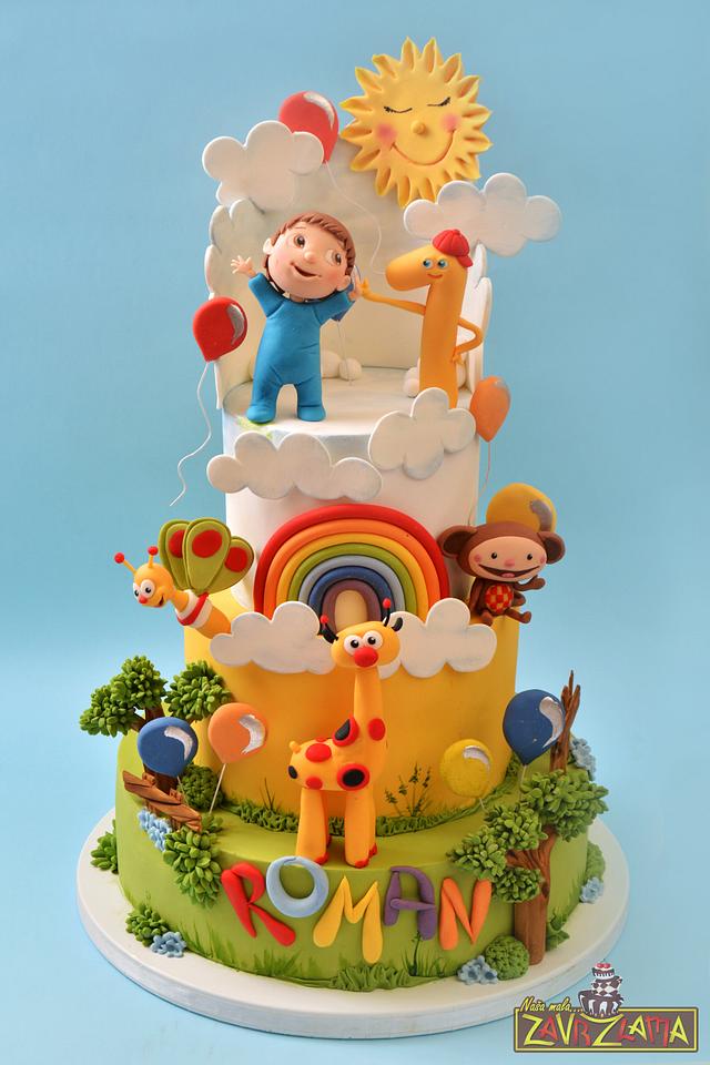 Baby Tv Cake - Decorated Cake By Nasa Mala Zavrzlama - Cakesdecor