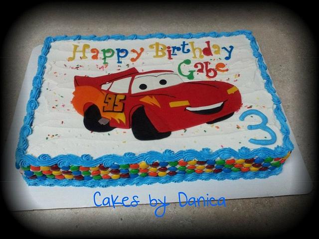 Lightning McQueen - Decorated Cake by Chittenango Cakes - CakesDecor