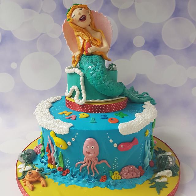 The Singing mermaid - Decorated Cake by Jenny Dowd - CakesDecor