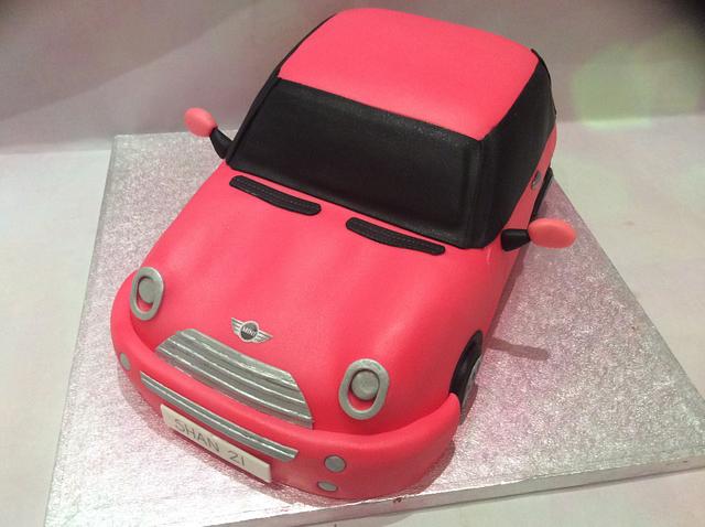 Pink Mini Car Cake - Decorated Cake by Alana Lily - CakesDecor