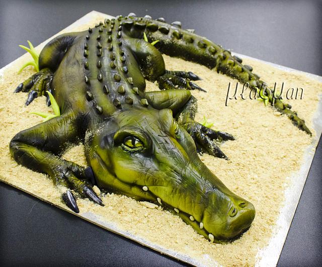 Crocodile Cake Topper for Cake Decorating Kids Birthday Animals Cake  Toppers Made From Sugarpaste Fondant - Etsy